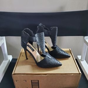 YOLKOMO Womens Pointed Stretchy Silhouette Heel 6